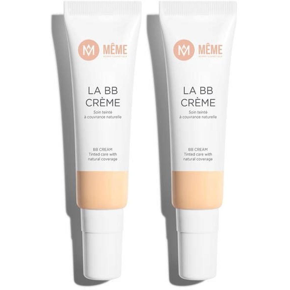 Deux tubes de Même BB Crème, Teinte 2 - Très claire, au fini naturel.