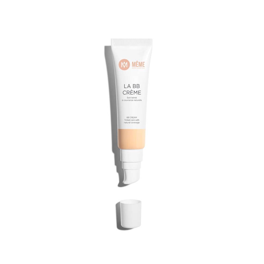 Een tube Même BB Crème met geopende dop.