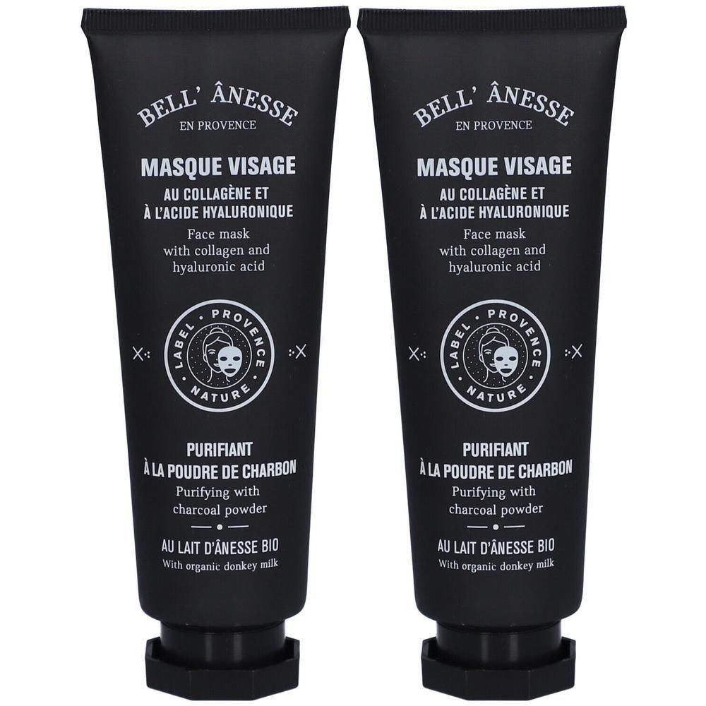 Bell'Ânesse Masque Visage Purifiant à la Poudre de Charbon