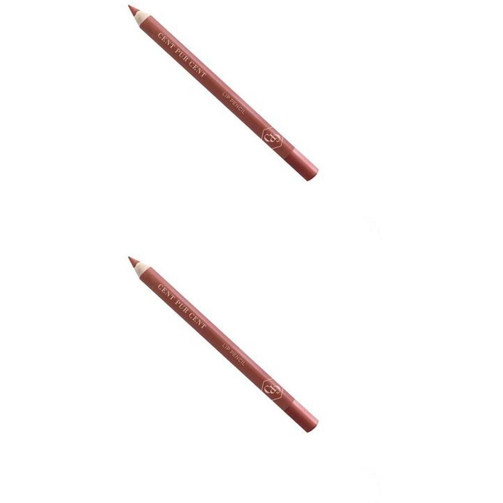 Deux crayons à lèvres couleur Nude Nectar, tous deux avec le nom de la marque et le logo.