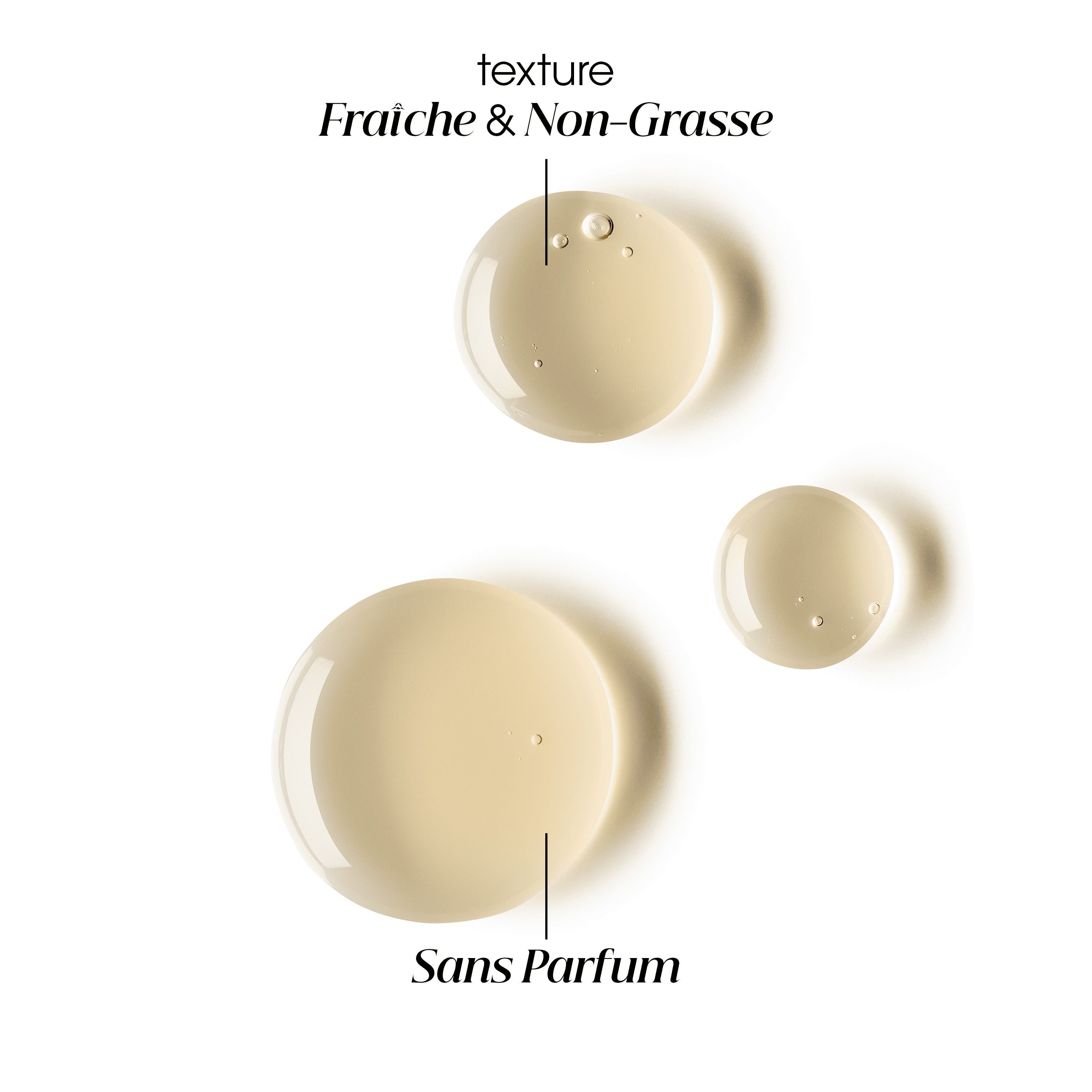 Gouttes de Klorane Traitement Anti-Démangeaisons : texture fraîche et non grasse, sans parfum.
