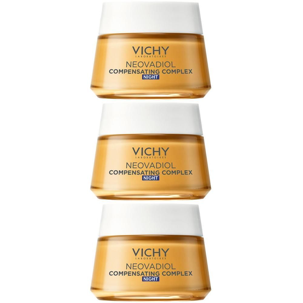 Drie potjes Vichy Neovadiol nachtcrème.