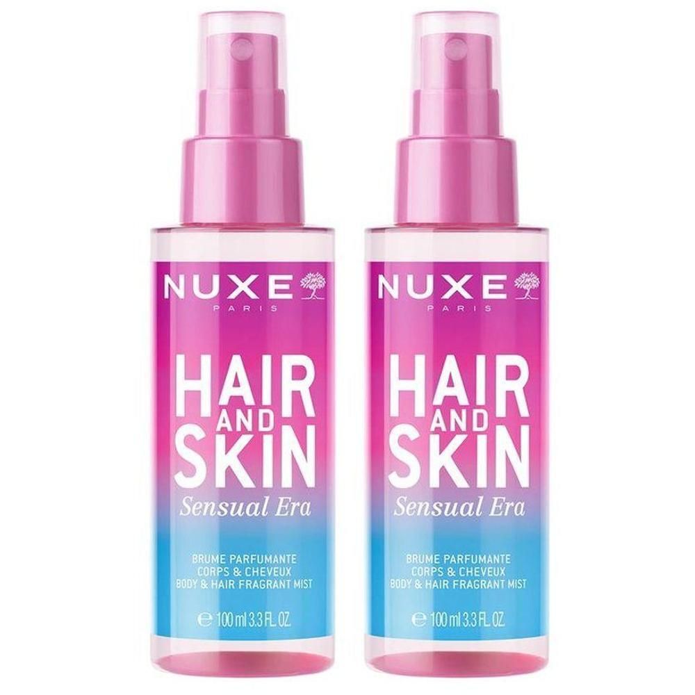 Twee Nuxe Hair and Skin Sensual Era geurmistflacons, 100ml.