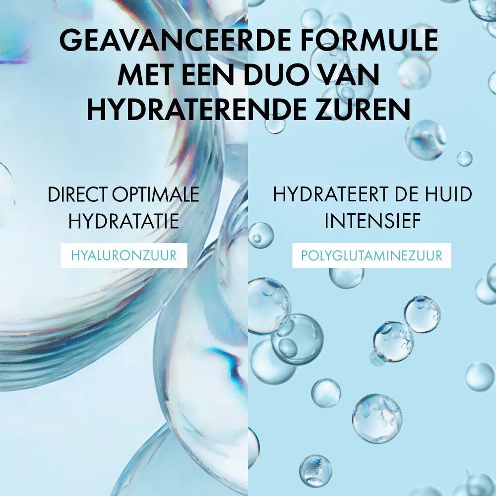 Grafiek die de hydraterende formule van de Vichy Mineral 89 booster toont.