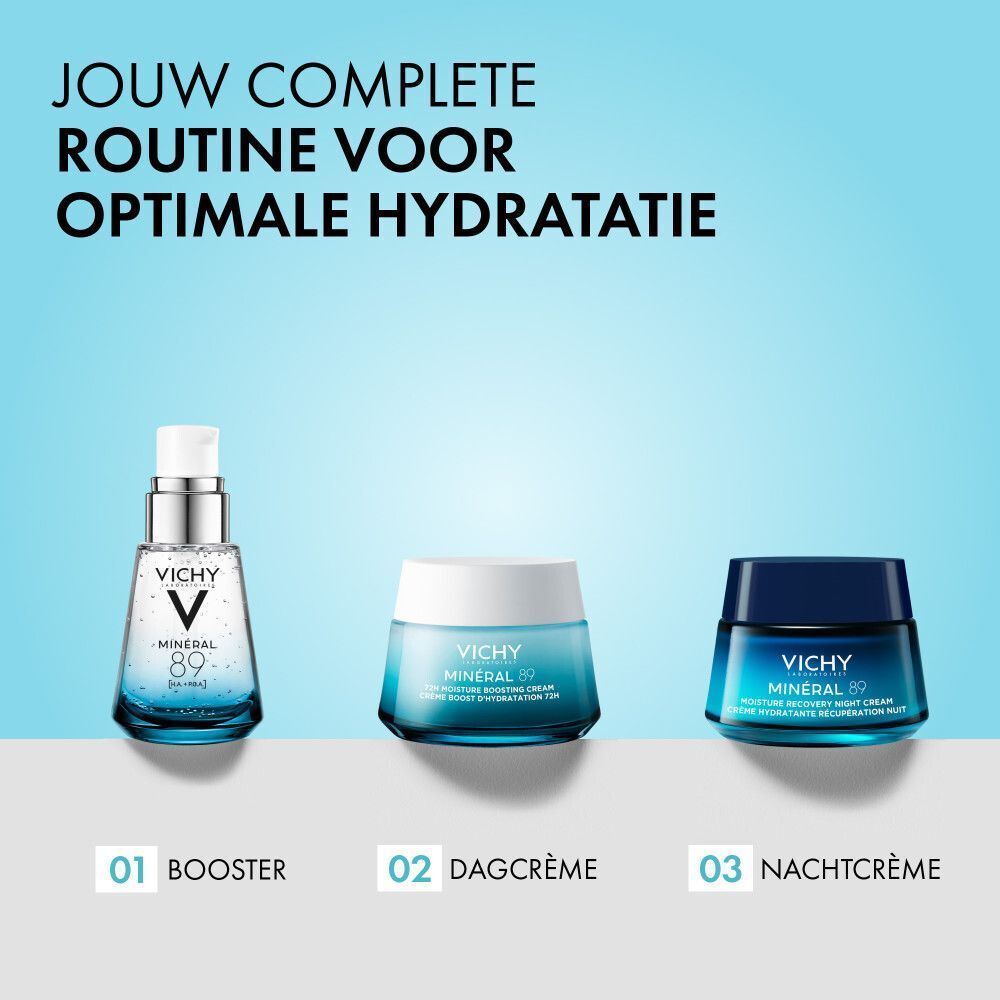Vichy Mineral 89 booster, dagcrème en nachtcrème.