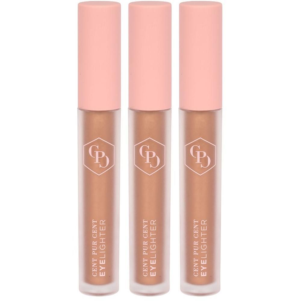 Drie Cent Pur Cent Eyelighter Gesmolten Goud.