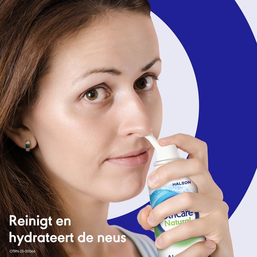 OtriCare Natural Aloe Vera neusspray, 50 ml, met aloë vera en isotonische zoutoplossing.
