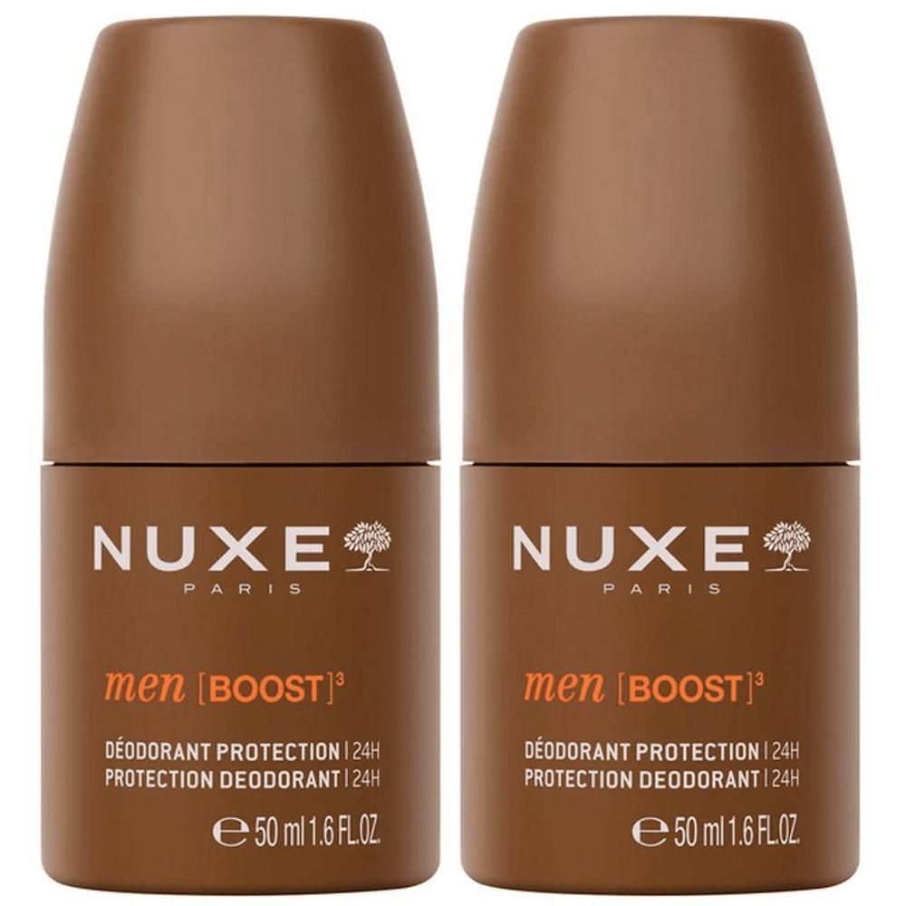 Twee Nuxe Men Boost Deodorant Roll-Ons in bruin, 50 ml.