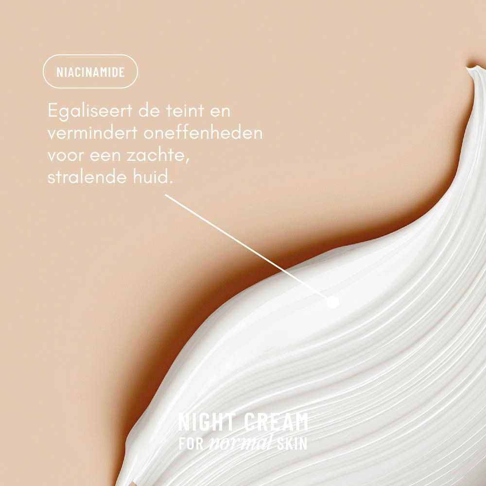 Textuur van WONDR Night Cream die teint egaliseert en oneffenheden vermindert.