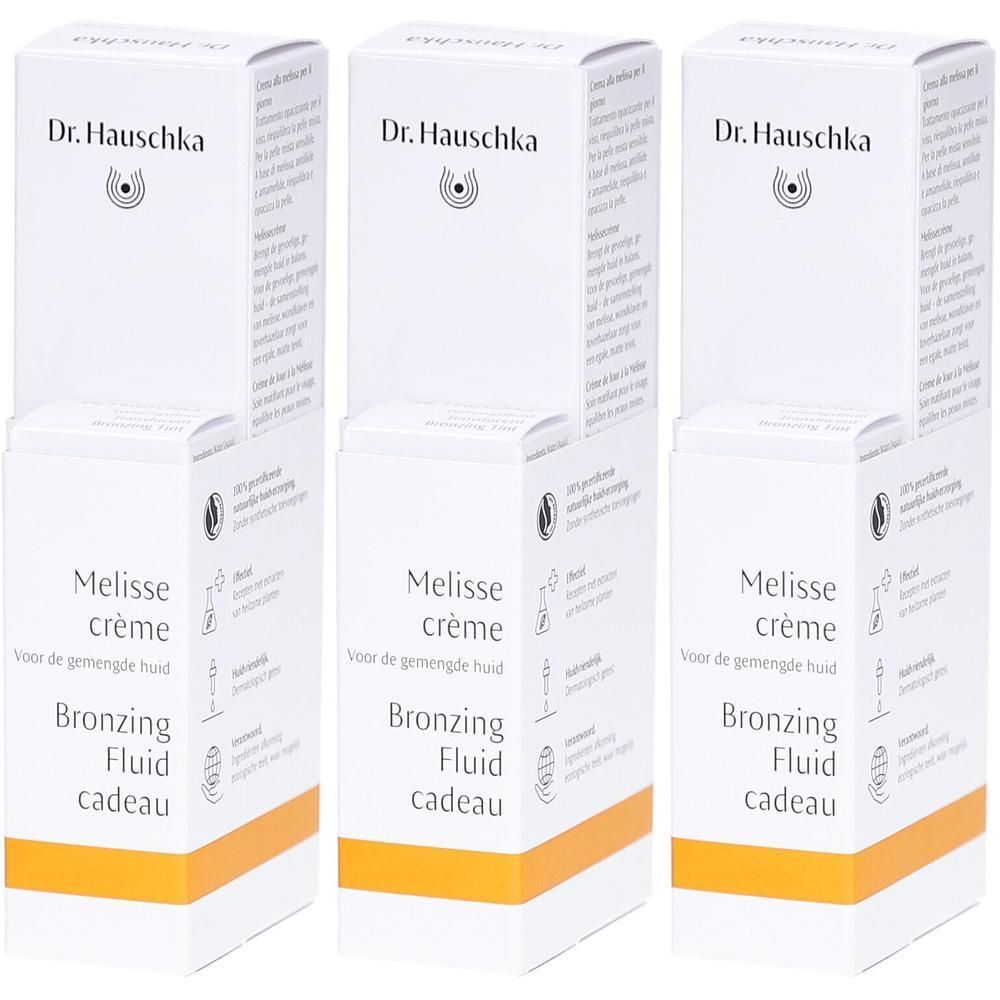 Dr. Hauschka Melisse Crème Bronzing Fluid Cadeau, trois coffrets.