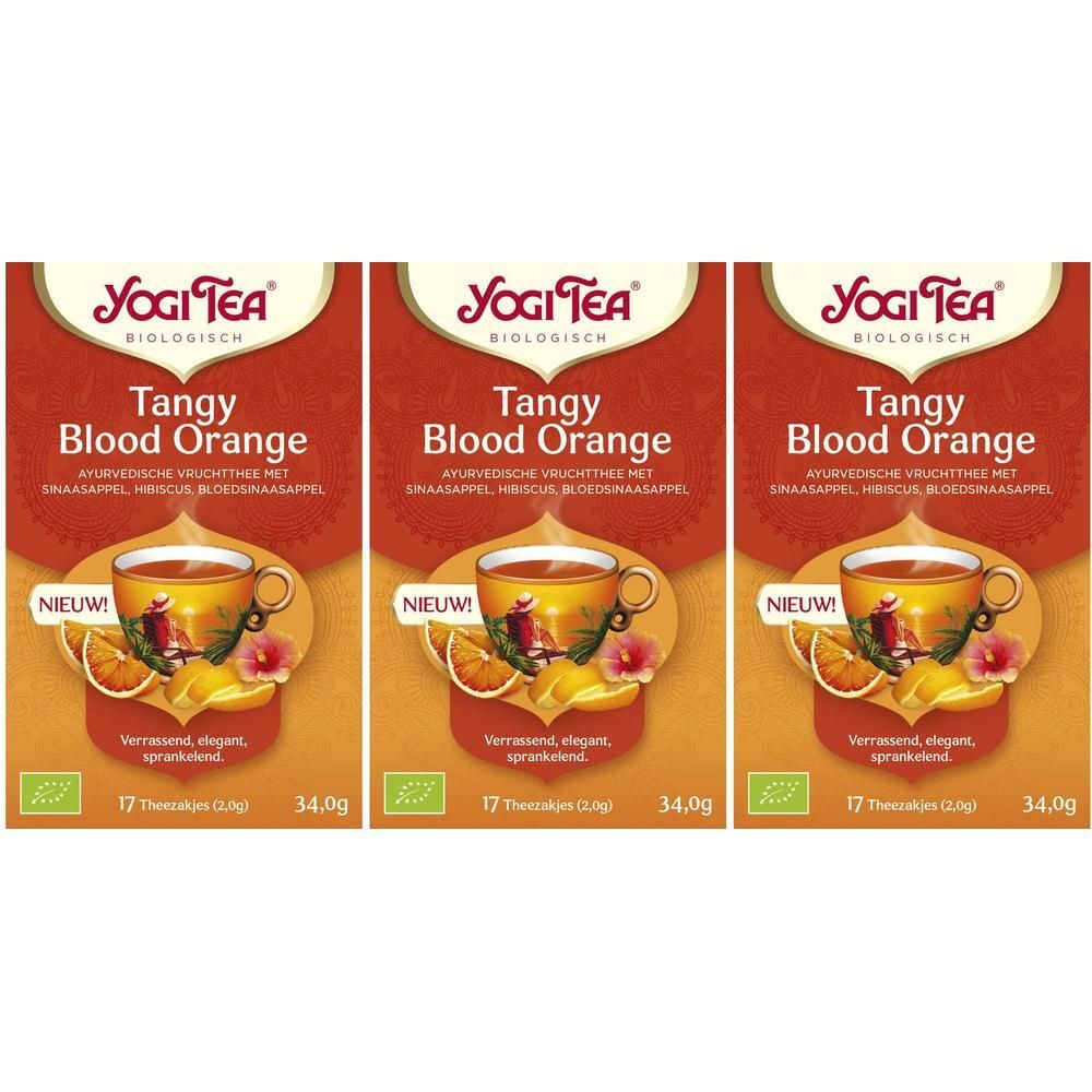 Yogi Tea Bio Tangy Blood Orange, 17 theezakjes.