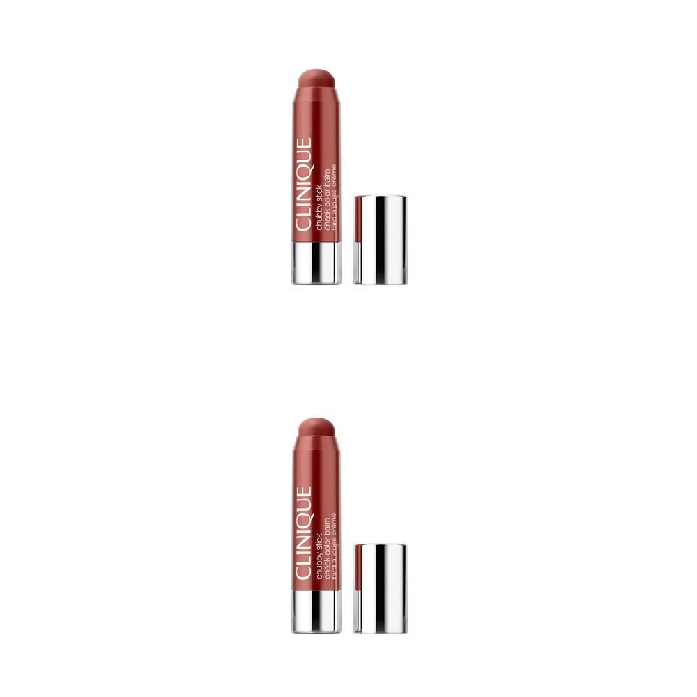 Twee Clinique Chubby Sticks in de kleur Amp'd Up Apple.