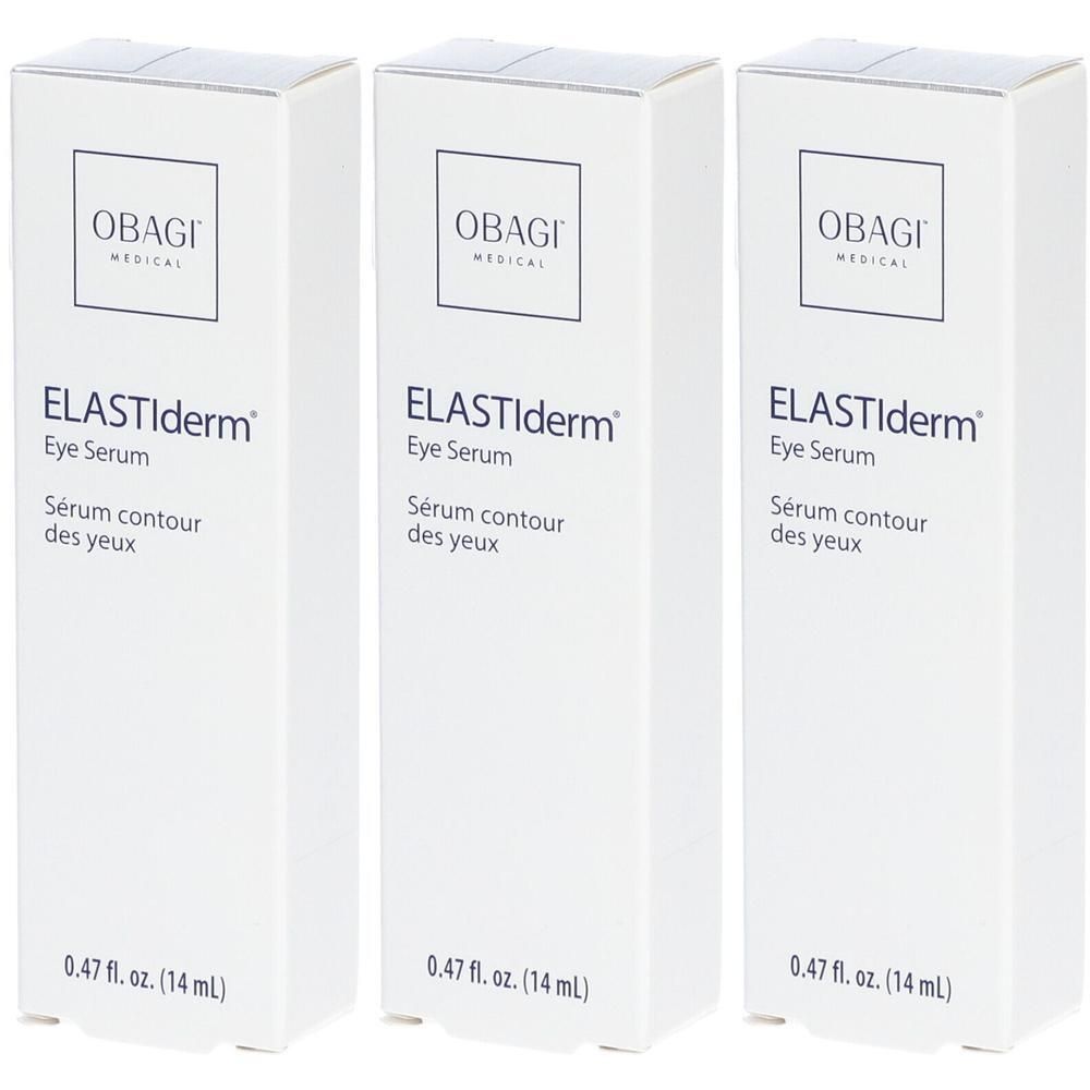 Drie verpakkingen Obagi ELASTIderm Oogserum, elk 14 ml.
