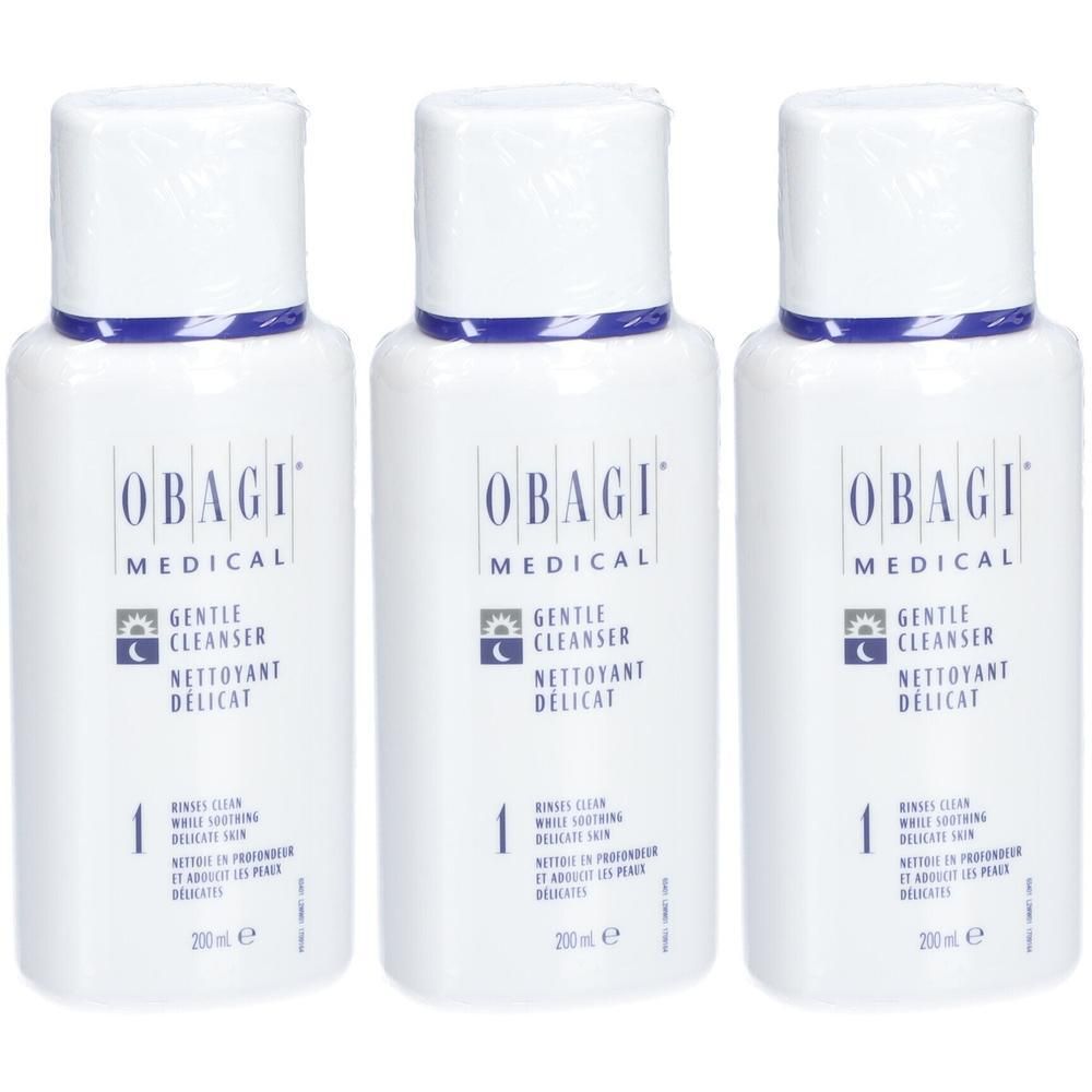 Trois flacons OBAGI Nu-Derm Gentle Cleanser, 200ml.