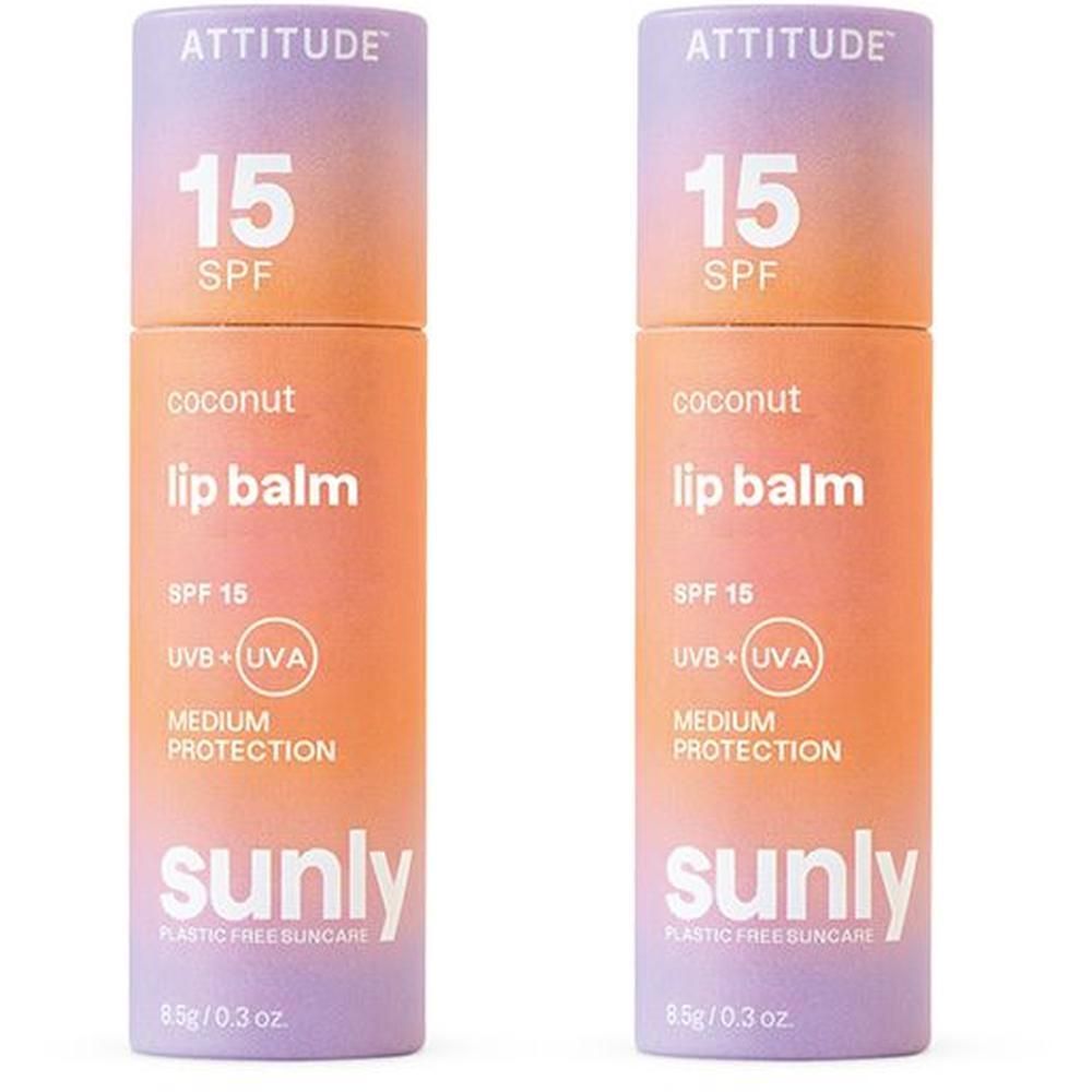 Attitude™ Sunly Baume à Lèvres Noix de Coco 15 FPS