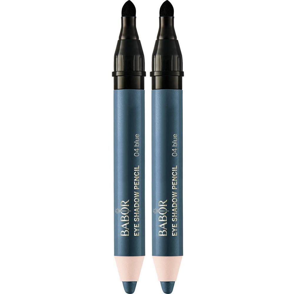 Deux crayons fard à paupières Babor bleus, modèle 04 Blue.