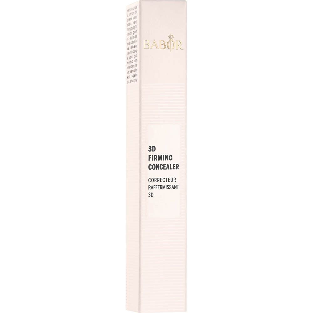 L'emballage du Babor 3D Firming Concealer avec les informations sur le produit.