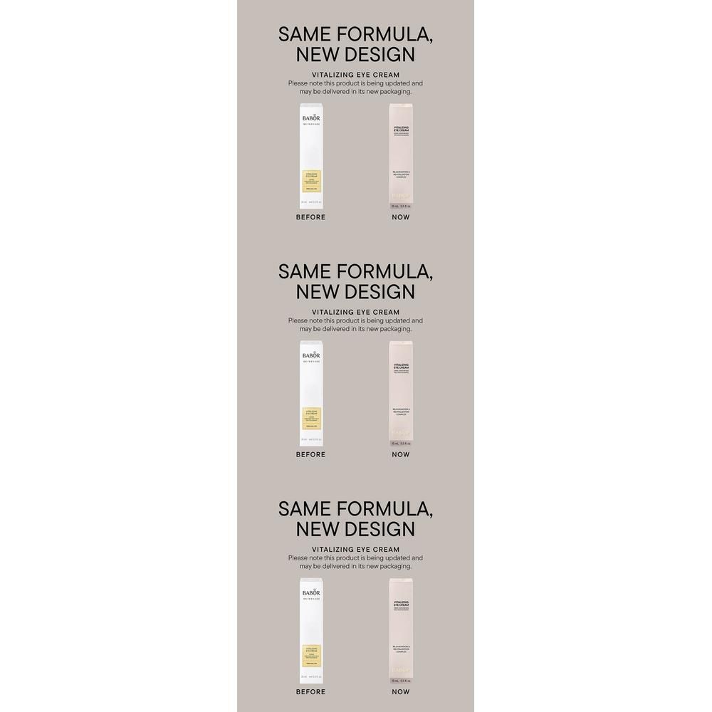 Drie witte tubes Babor Skinovage Vitalizing Mask.
