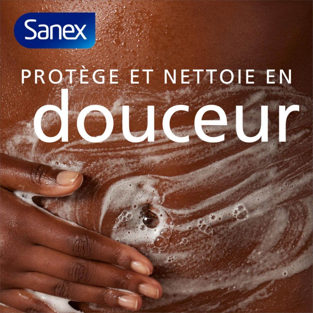 Sanex Expert Douche Crème Protector nettoie en douceur.