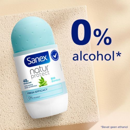 Sanex Natur Protect roll-on, 0% alcohol, 48u bescherming.