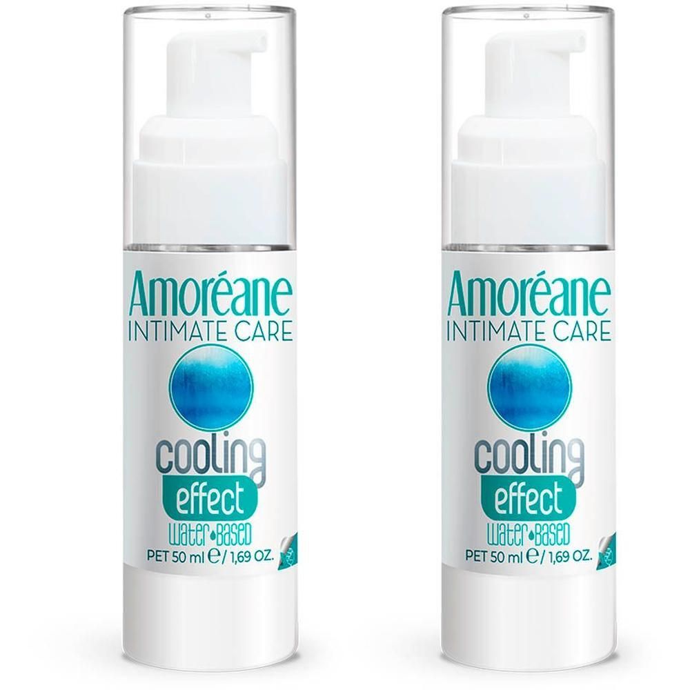 Deux flacons AMOREANE Intimate Care Cooling Effect, 50 ml.