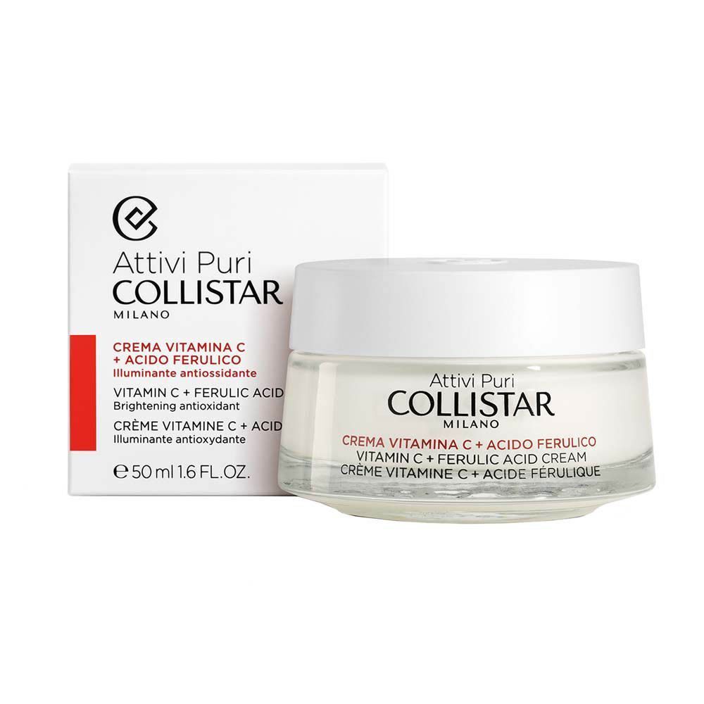Crème Vitamine C + Acide Ferulique Collistar en pot avec boîte.
