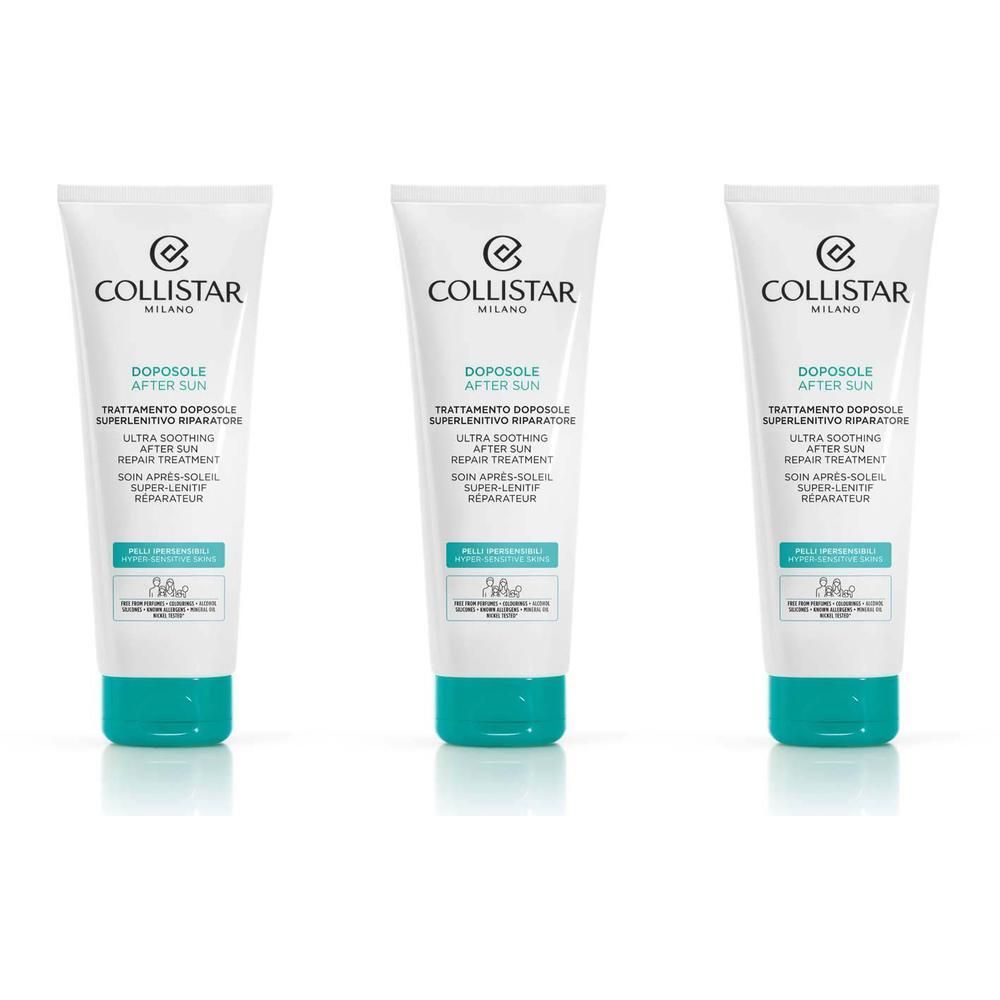 Drie tubes Collistar After Sun Super-Lenitief Herstellend.