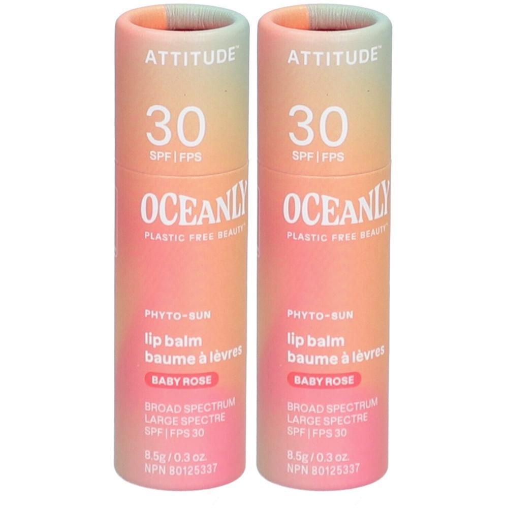 Attitude Oceanly Phyto Sun | Lippenbalsem | Baby Rose