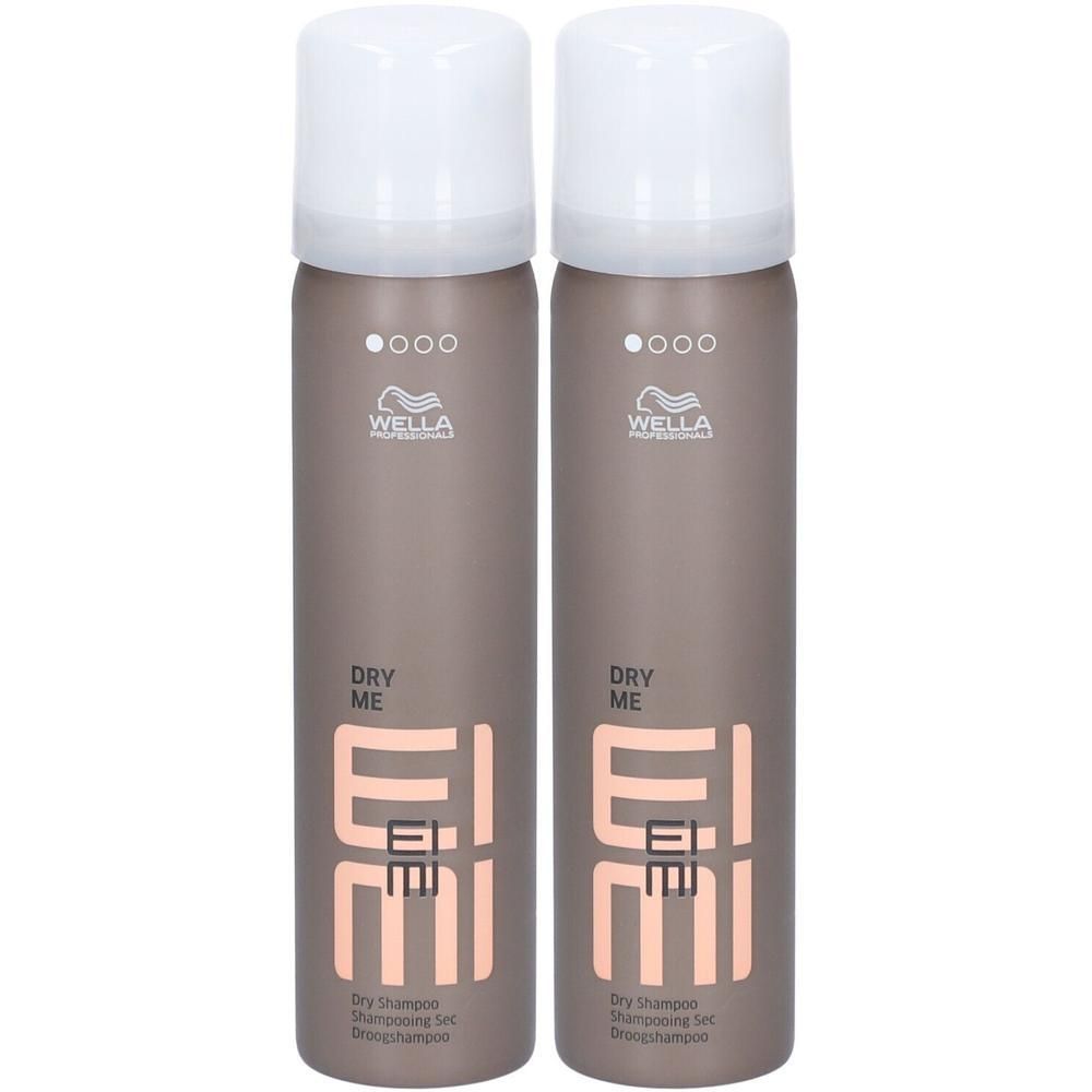 Deux flacons de shampooing sec Wella Professionals EIMI Dry Me.