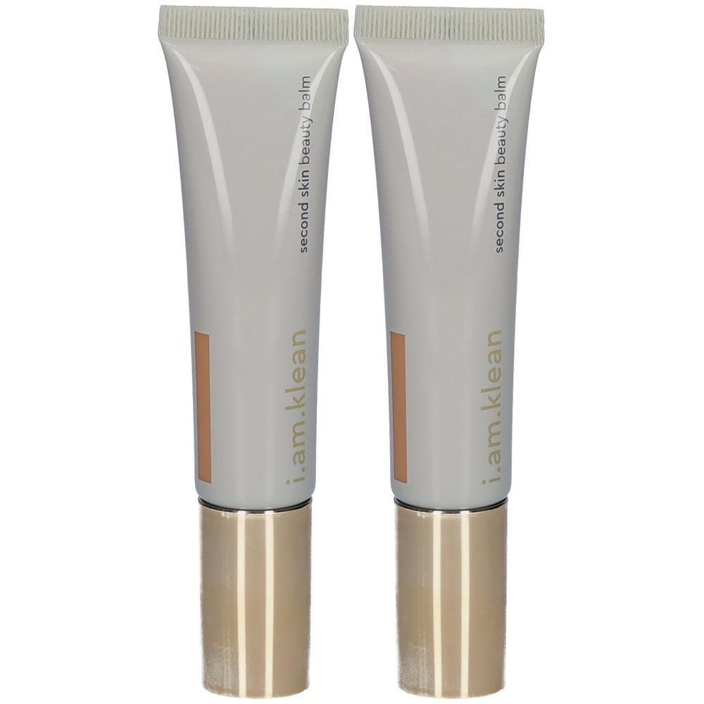 Twee tubes i.am.klean Second Skin Beauty Balm, kleur Neutraal.