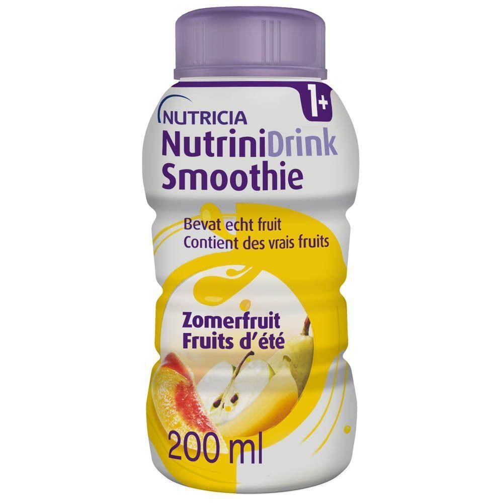 NutriniDrink Smoothie Fruits d'Été, bouteille de 200 ml avec illustration de fruits.