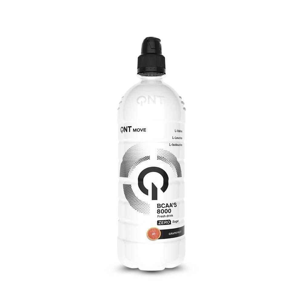 Bouteille blanche avec boisson BCAA's 8000 Zero Sugar saveur pamplemousse.