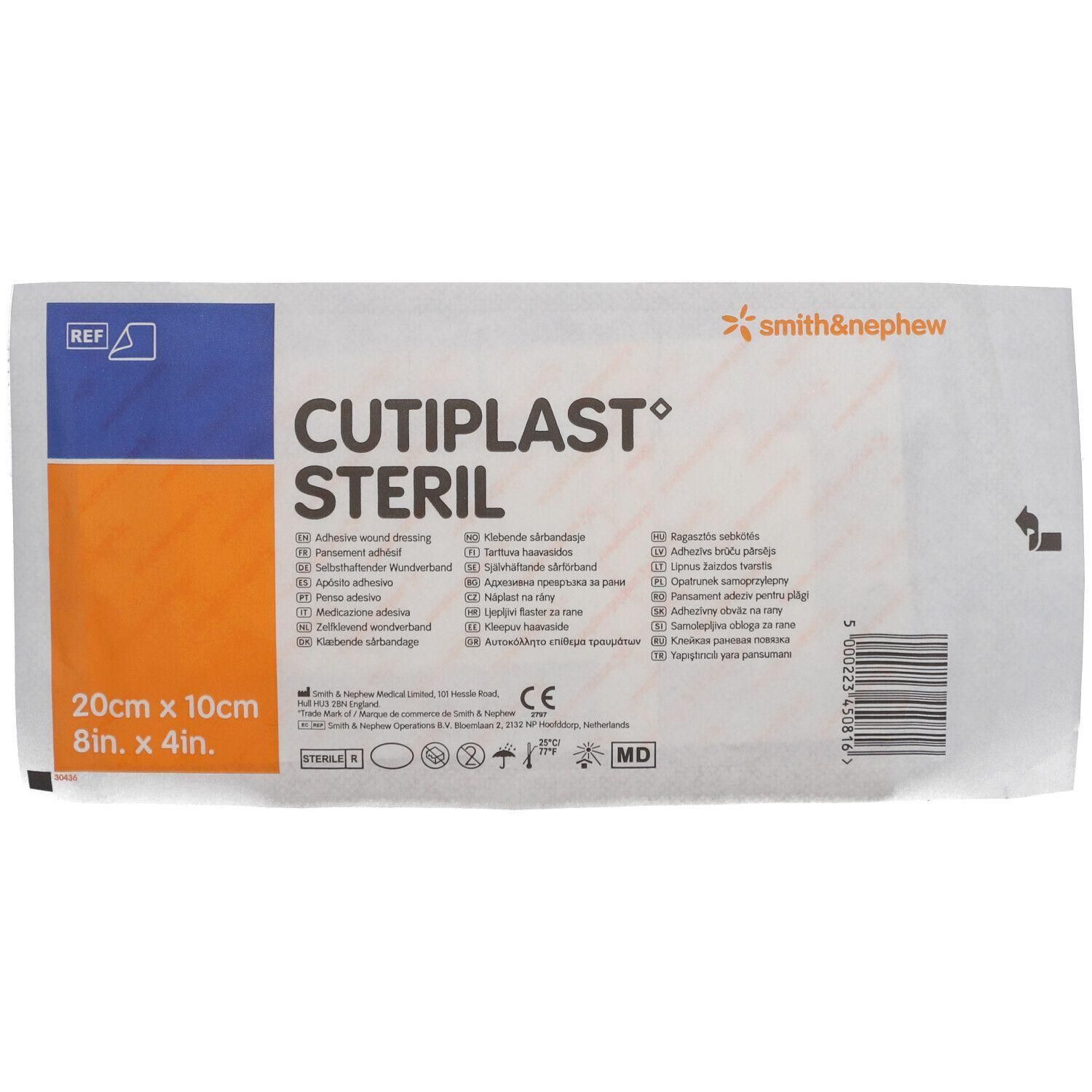 Verpakking van steriel verband Cutiplast, 20x10cm.