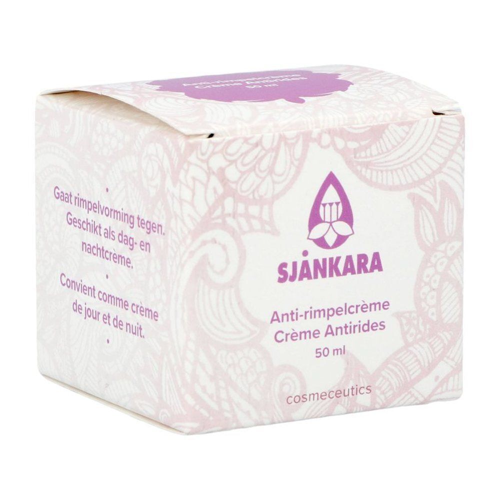 Emballage de la crème anti-rides Sjankara. Contient 50 ml.