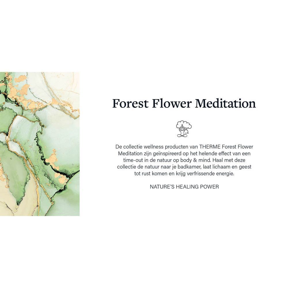Therme Forest Flower Meditation: Wellness producten geïnspireerd op de natuur voor lichaam en geest.