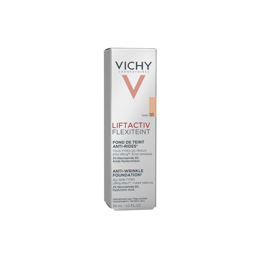 Vichy Liftactiv Flexiteint 35 Sand Anti-rimpel foundation in buitenverpakking.