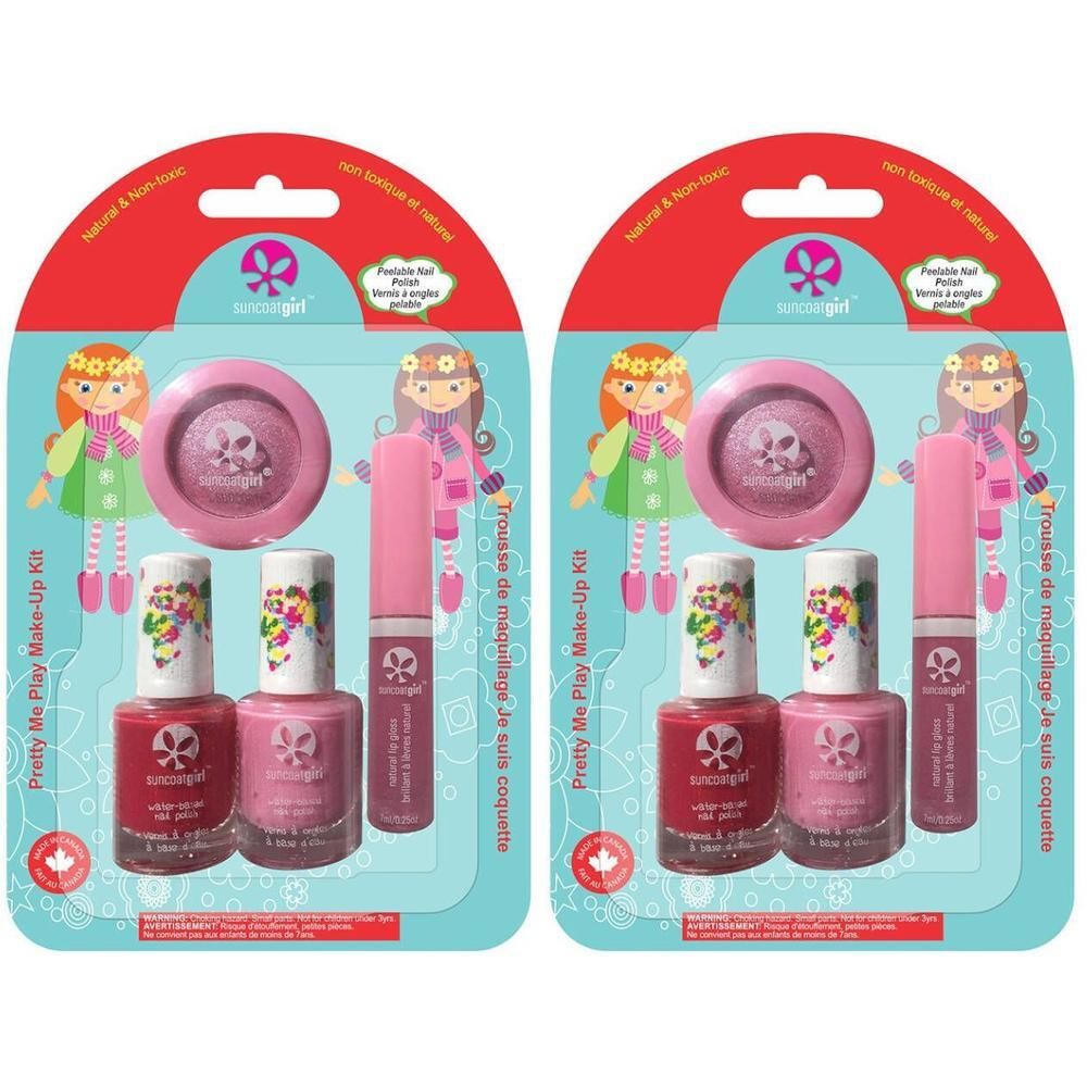 SuncoatGirl Pretty Me Play Make-Up Kit met twee nagellakken, een oogschaduw en een lipgloss.