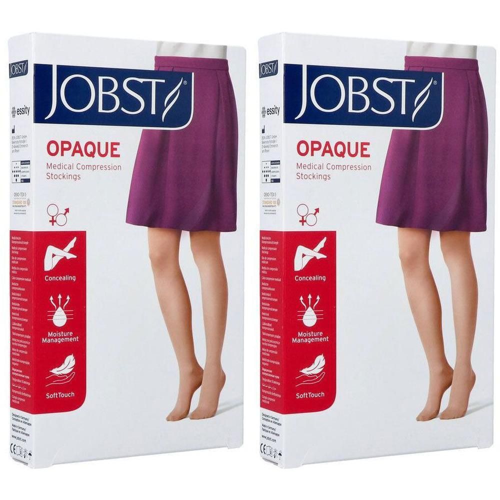 JOBST Opaque steunkousen, medisch, klasse 2, Petit, Open, Softfit, Natural, Medium.