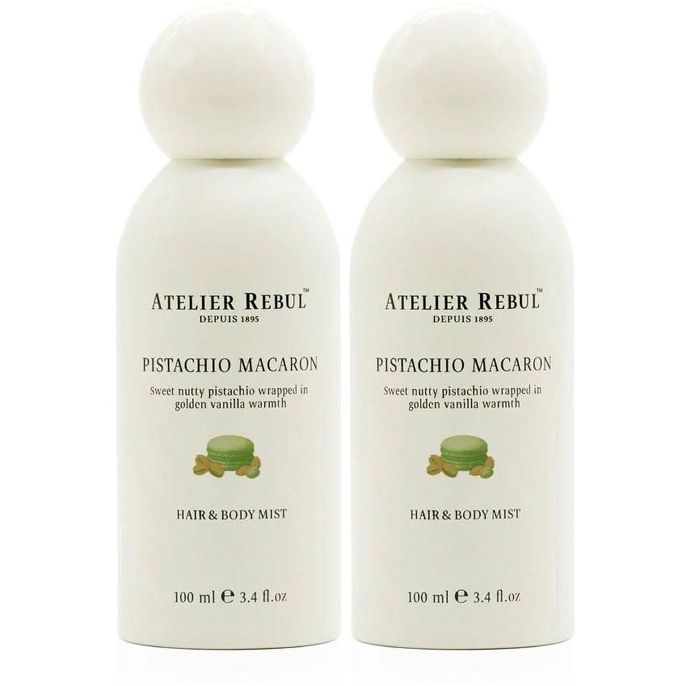 Twee Atelier Rebul Pistachio Macaron Haar & Body Mist flacons, 100 ml.