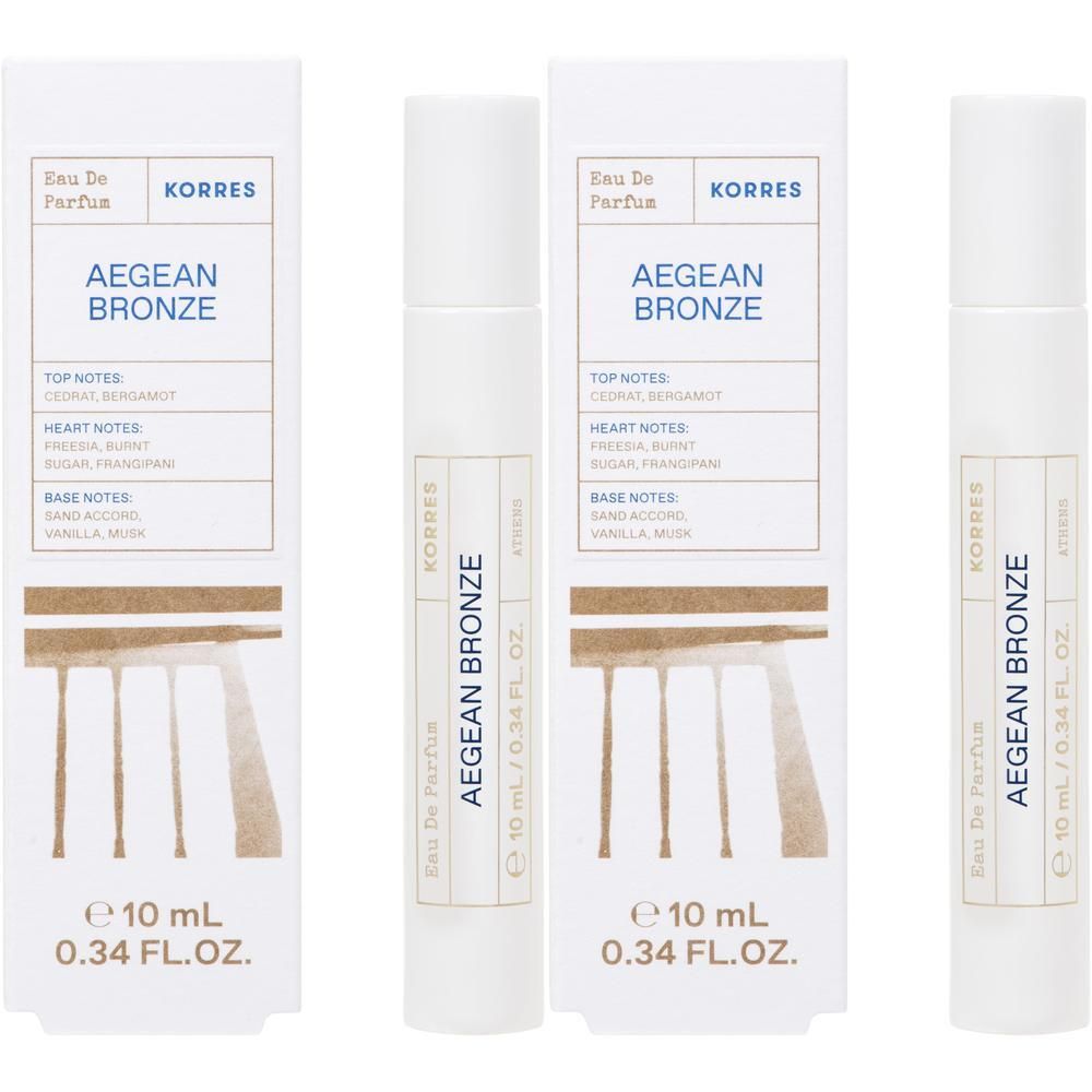 Korres Eau de Parfum Roll-On, Aegean Bronze, 10 ml.