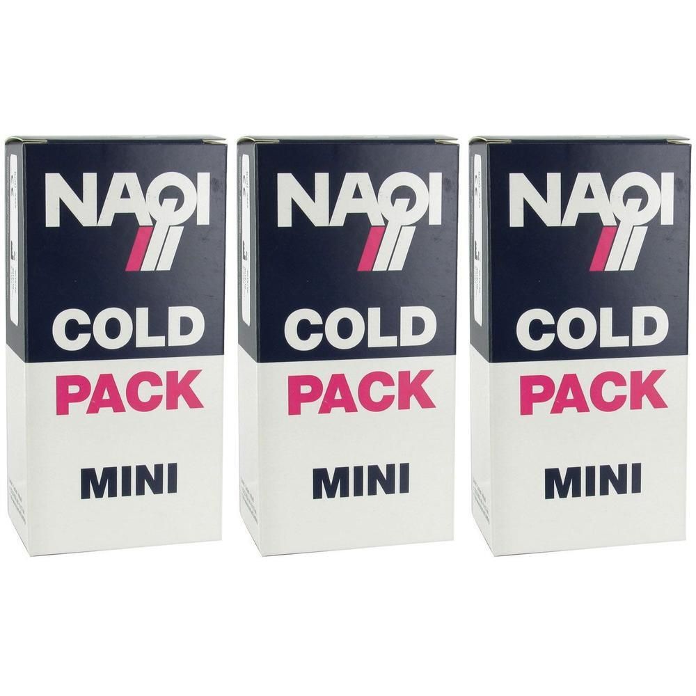 Drie verpakkingen NAQI Cold Pack Mini.