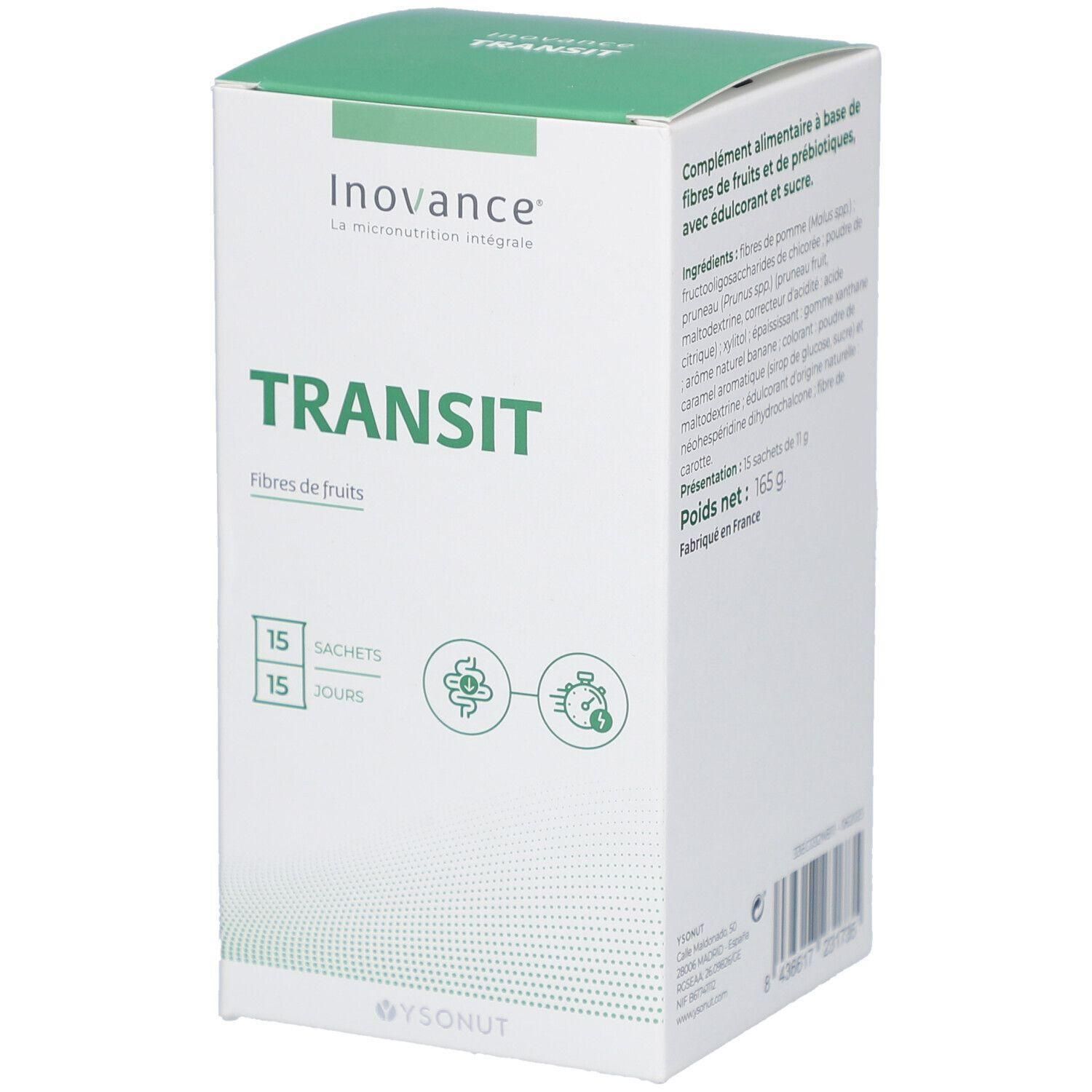Doos Inovance Transit, 15 zakjes met fruitvezels.