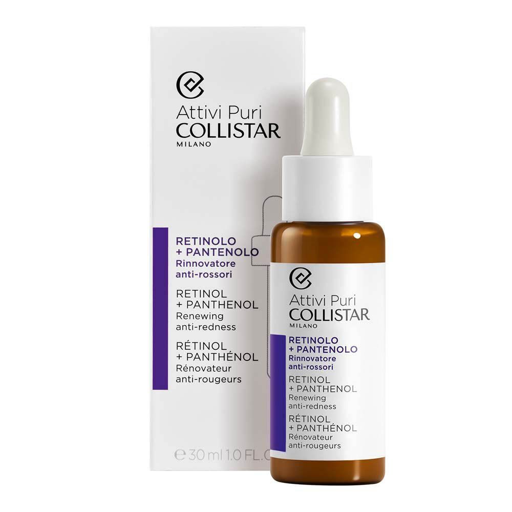 Flacon de sérum Collistar Rétinol + Panthénol et son emballage.