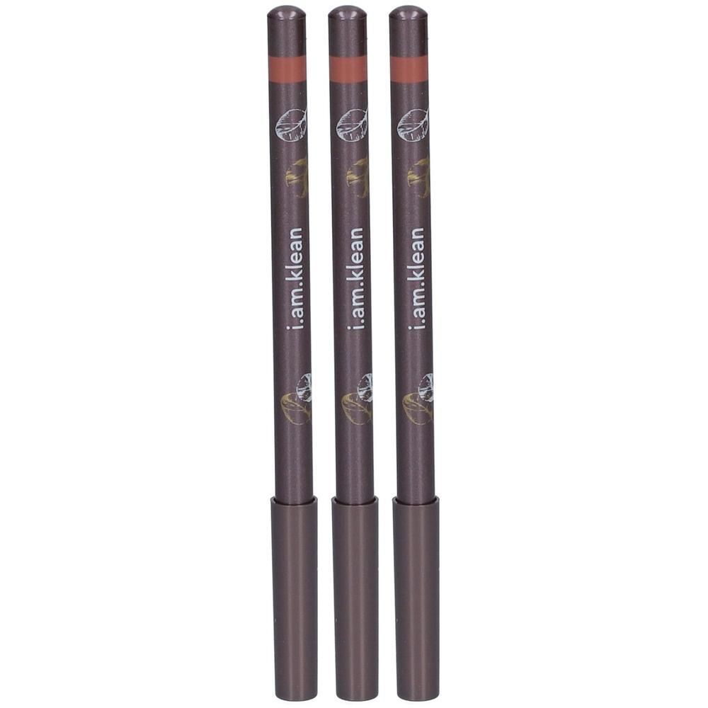 Trois crayons à lèvres de couleur nude, marque i.am.klean.