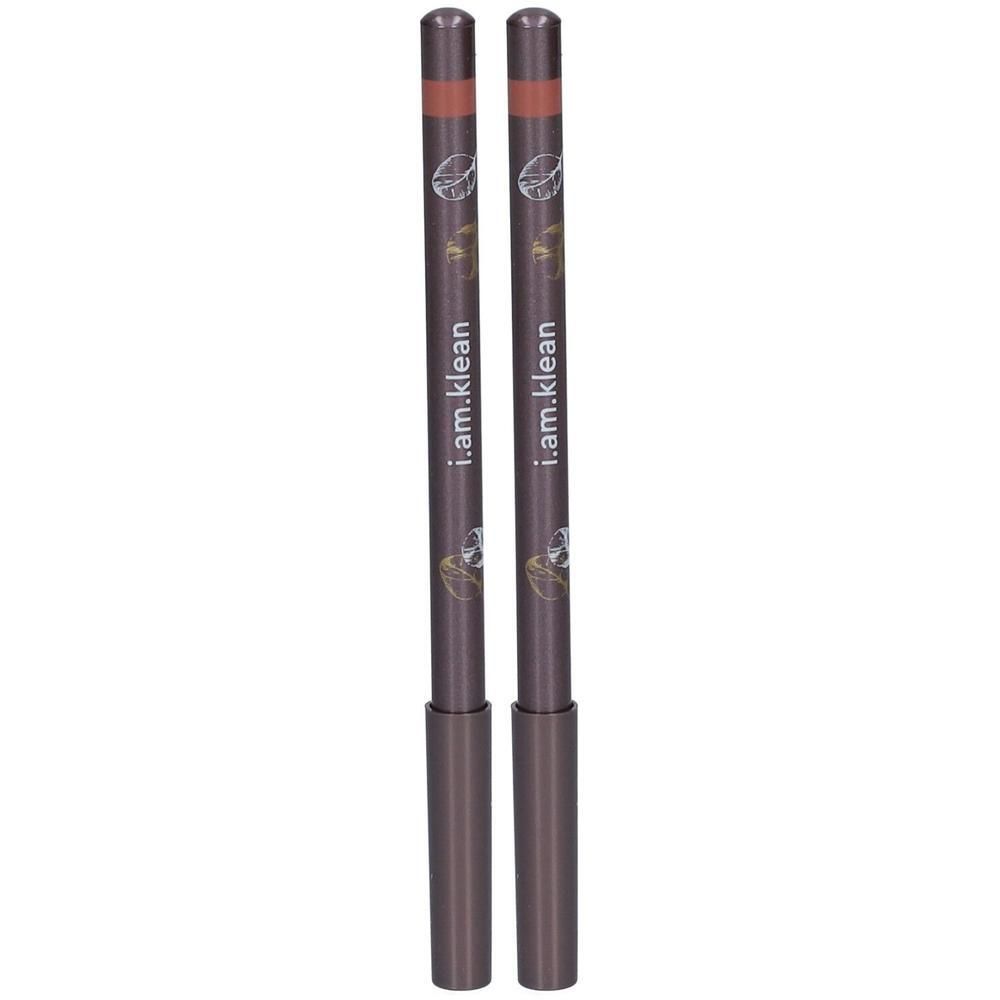 Deux crayons à lèvres couleur nude de la marque i.am.klean.