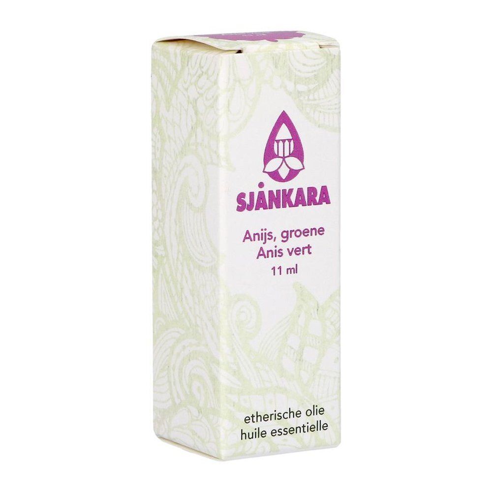 Une boîte d'huile essentielle d'anis vert Shankara, 11 ml.