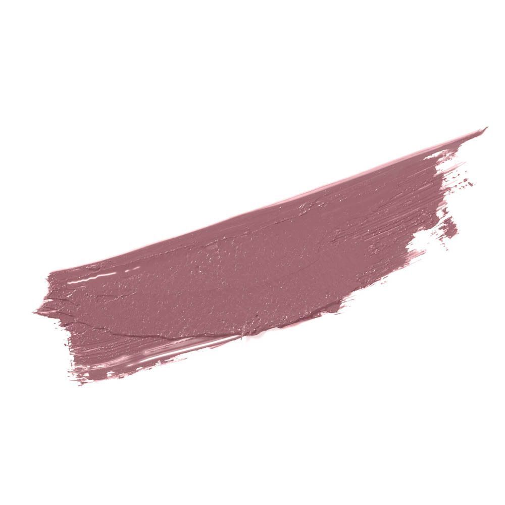 Une touche de rouge à lèvres crémeux rose nude.