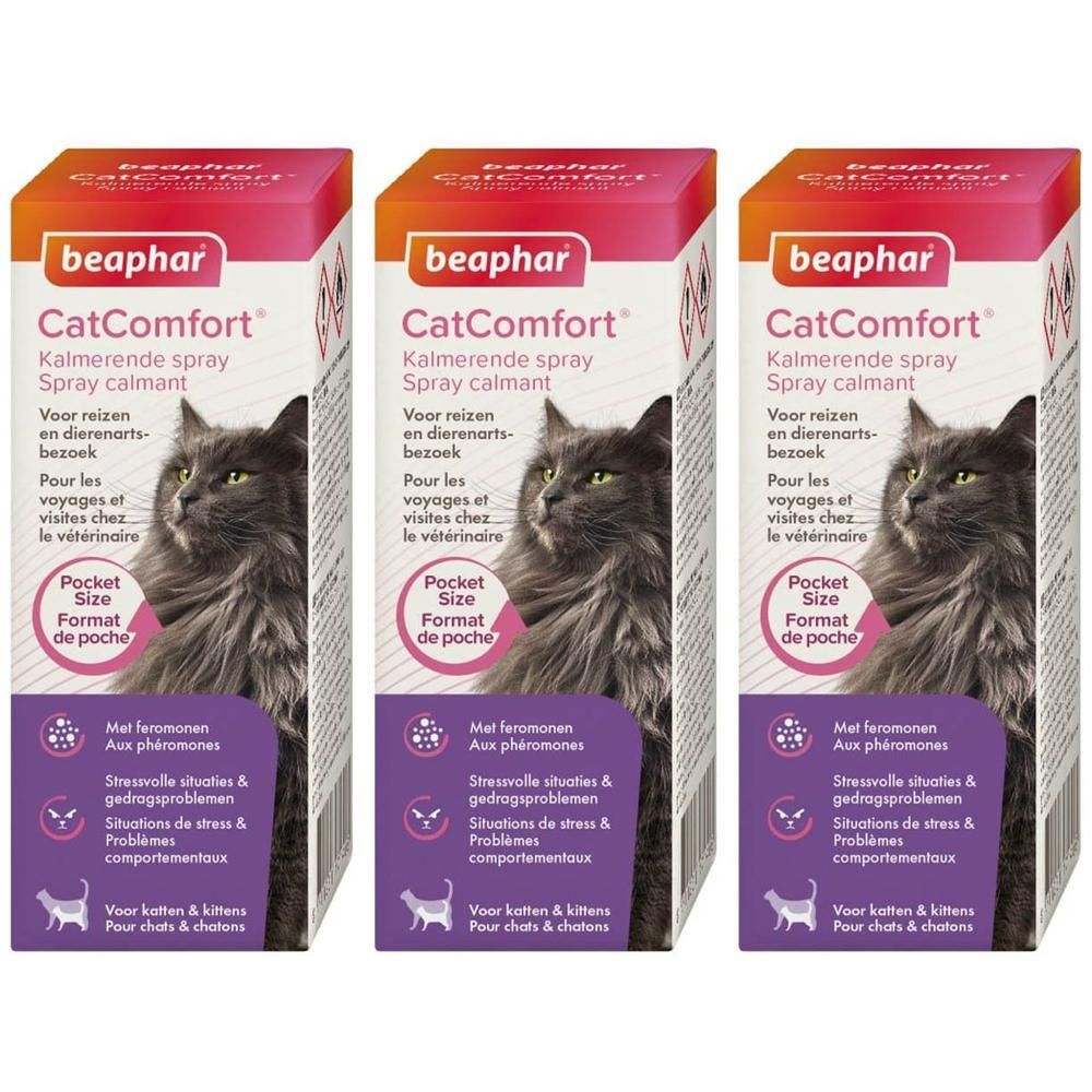 Spray Beaphar CatComfort: Spray calmant pour chats, avec phéromones, pour situations stressantes.