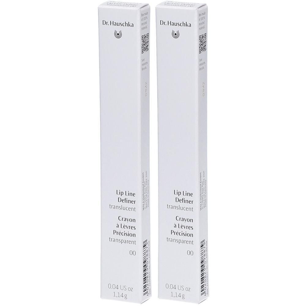 Deux crayons pour lèvres Dr. Hauschka, translucidité, couleur 00.