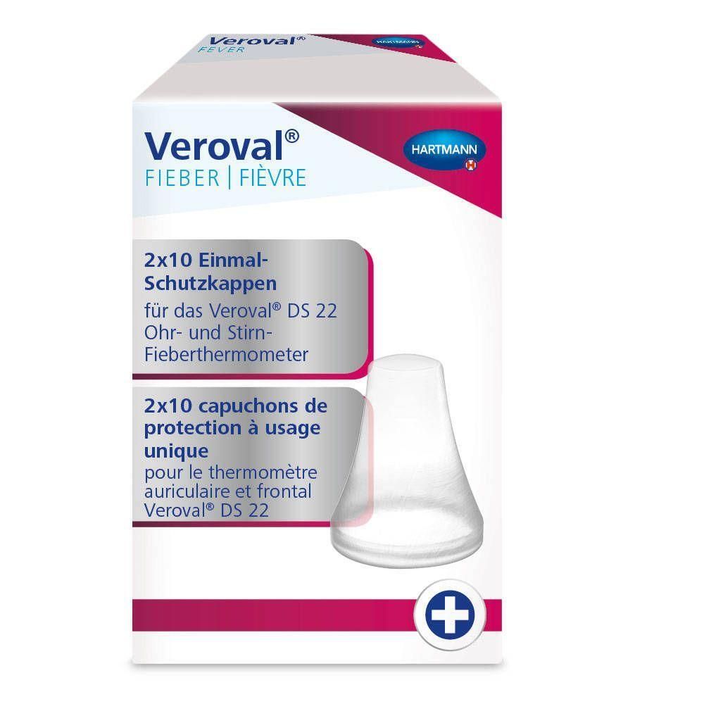 Hartmann Veroval capuchons de protection à usage unique pour thermomètre, 2x10 pièces.